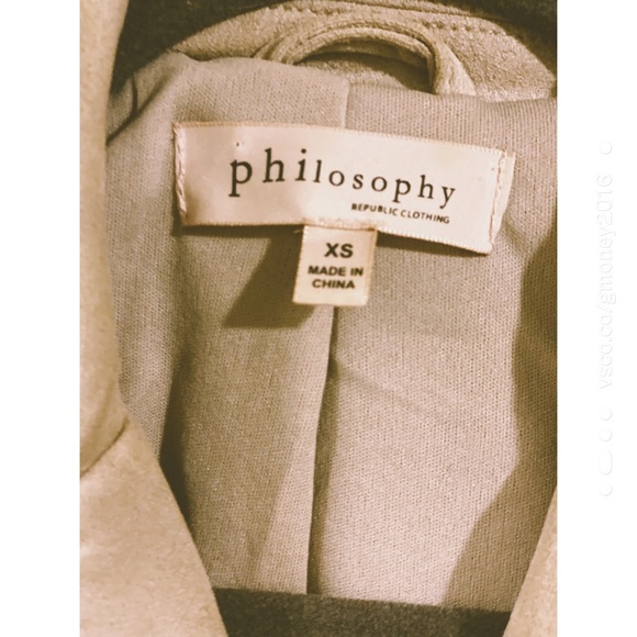 Philosophy Faux Suede Vest - Picture 2 of 3